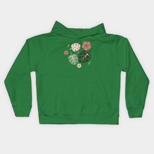 Tropical leaves Kids Hoodie